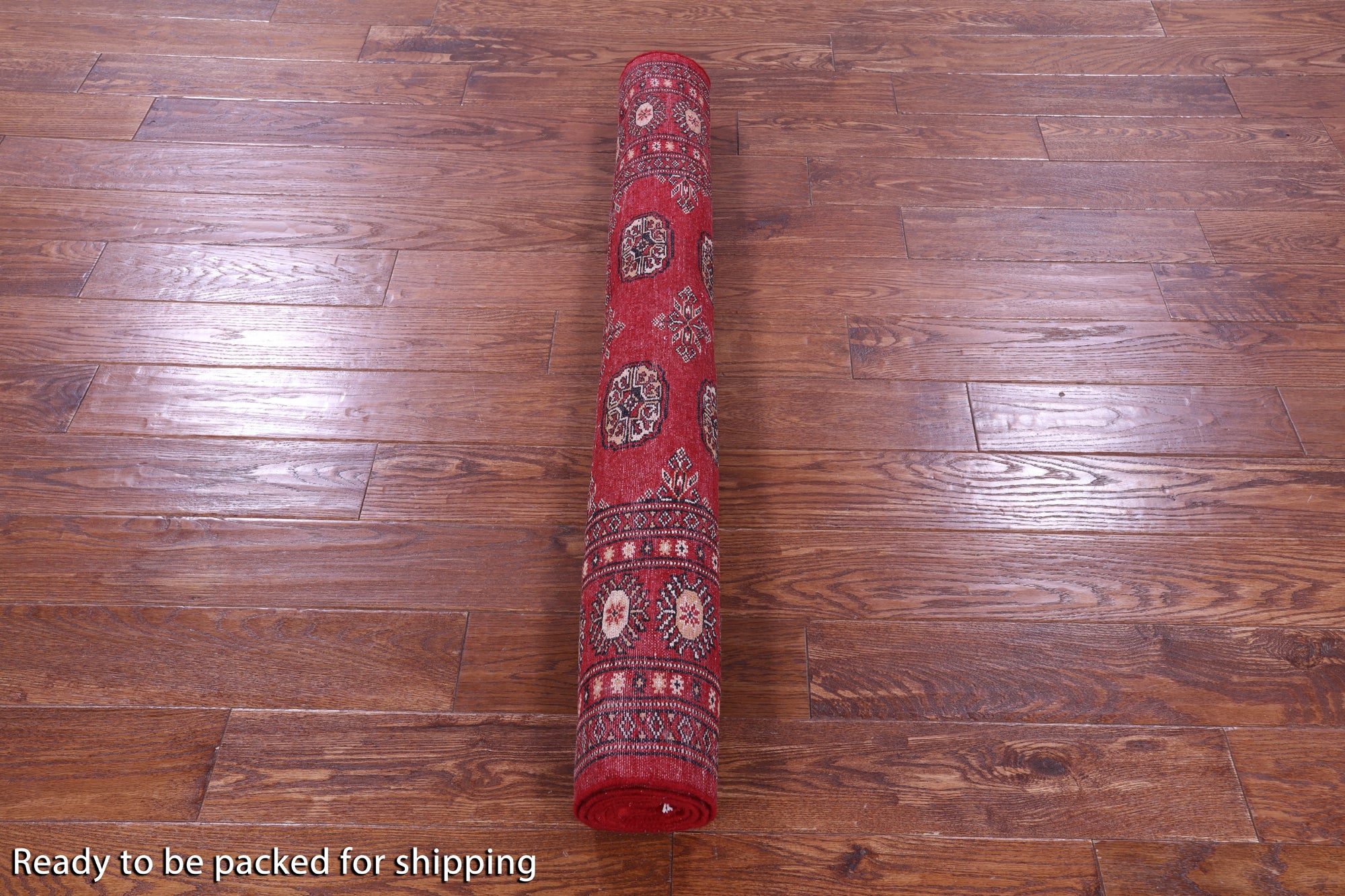 Red Bokhara Hand-Knotted Wool Rug - 4' 2" X 6' 0"