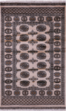 Ivory Bokhara Hand-Knotted Wool Rug - 3' 0" X 5' 0"