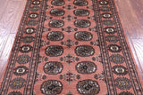 Rust Bokhara Hand-Knotted Wool Rug - 3' 1" X 5' 5"
