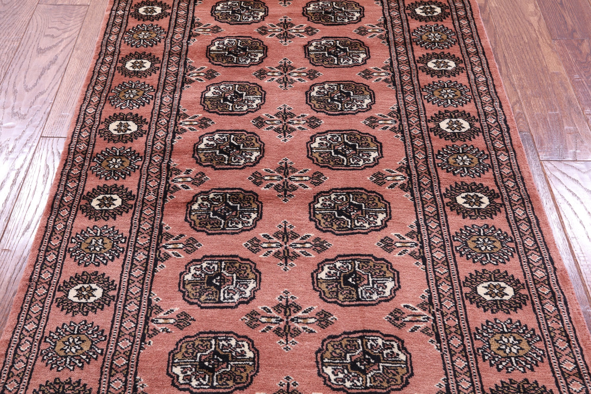 Rust Bokhara Hand-Knotted Wool Rug - 3' 1" X 5' 5"