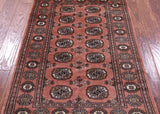 Rust Bokhara Handmade Wool Rug - 3' 0" X 4' 9"
