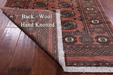 Rust Bokhara Handmade Wool Rug - 3' 0" X 4' 9"