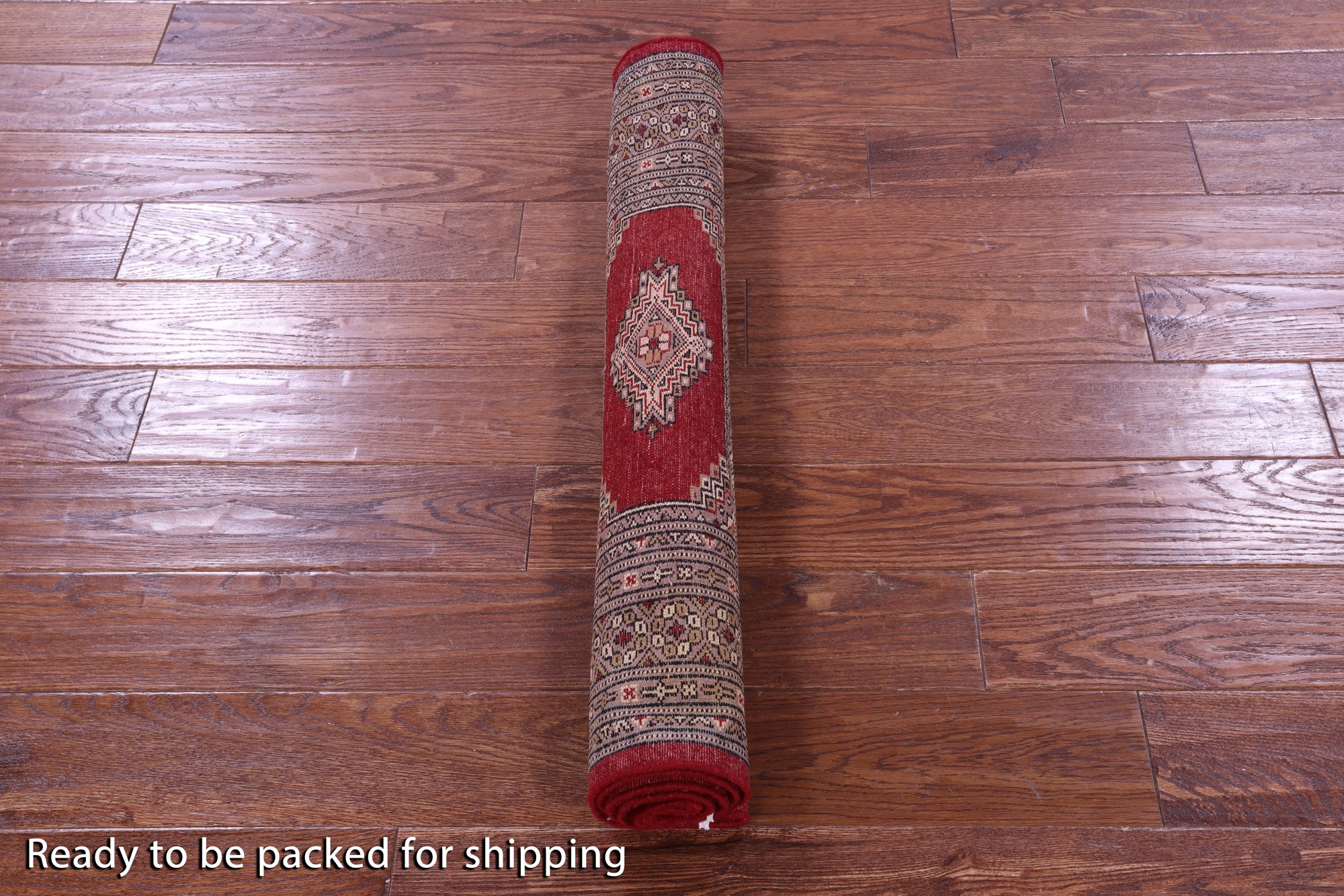Red Bokhara Handmade Wool Rug - 3' 0" X 4' 10"