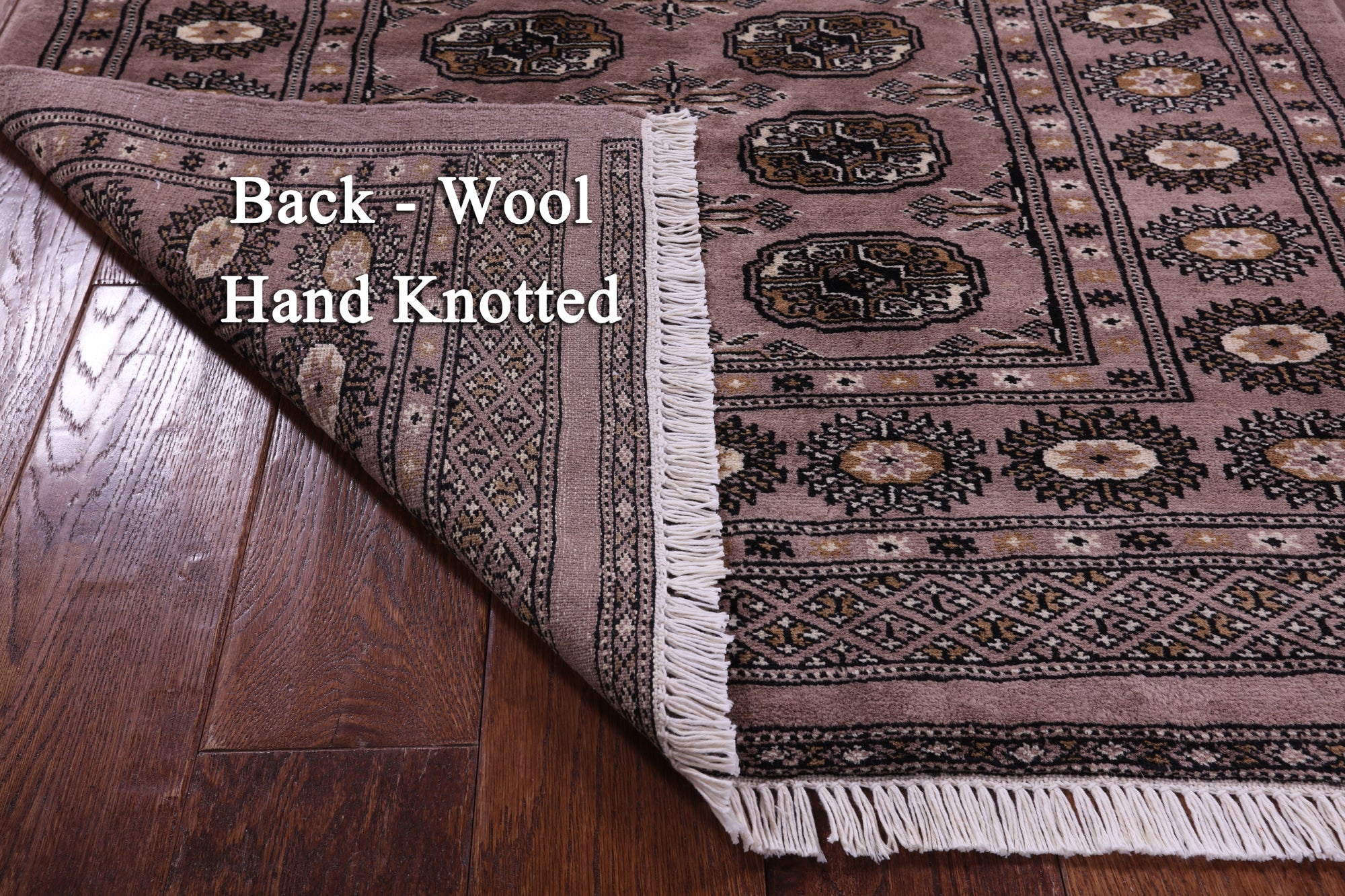 Brown Bokhara Handmade Wool Rug - 3' 2" X 4' 9"