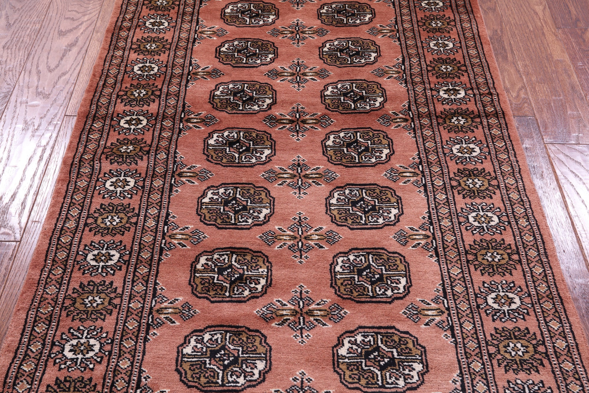 Rust Bokhara Handmade Wool Rug - 3' 0" X 5' 1"