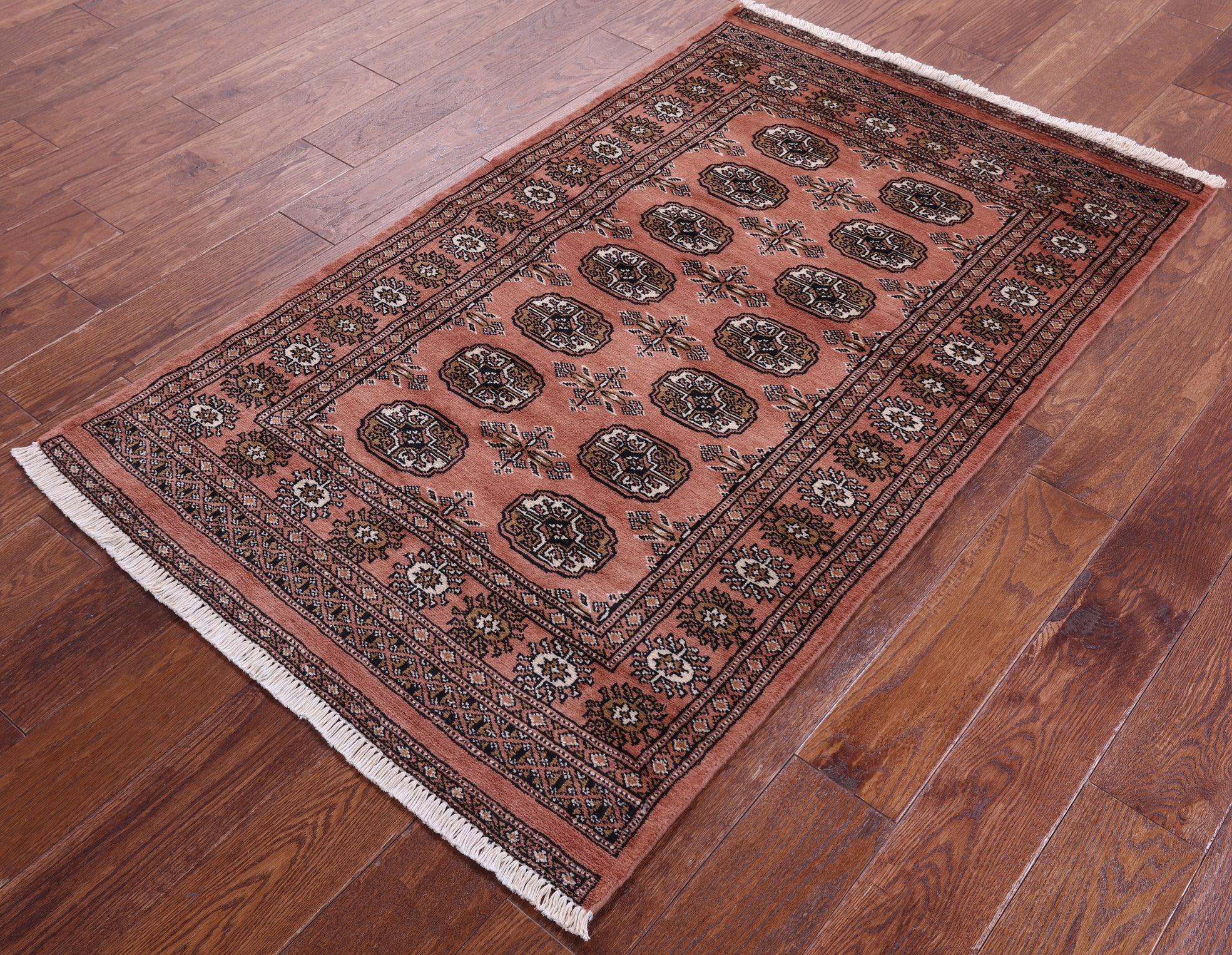 Rust Bokhara Handmade Wool Rug - 3' 0" X 5' 1"