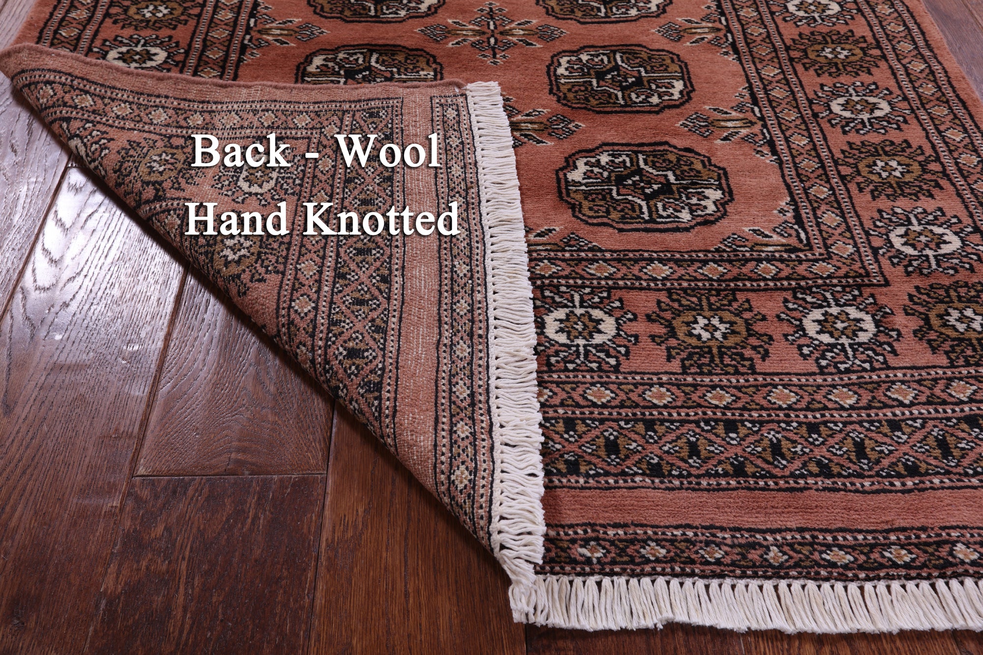 Rust Bokhara Handmade Wool Rug - 3' 0" X 5' 1"