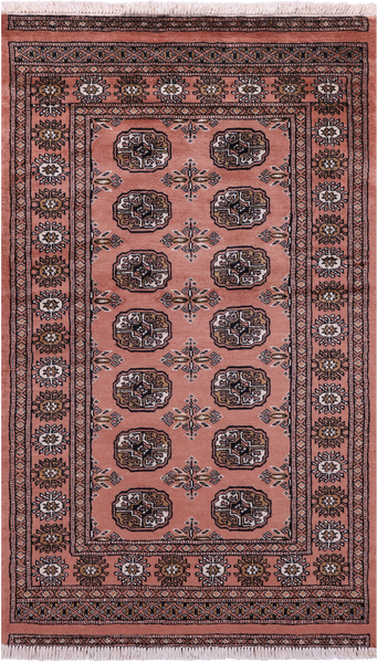 Rust Bokhara Handmade Wool Rug - 3' 0" X 5' 1"