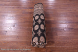 Black Bokhara Hand-Knotted Wool Rug - 8' 2" X 10' 2"