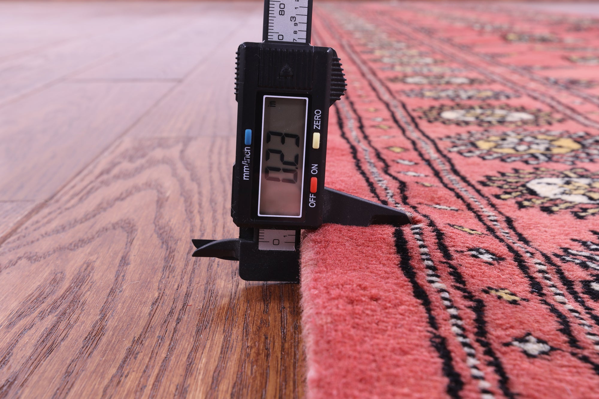 Pink Bokhara Handmade Wool Runner Rug - 2' 7" X 14' 3"