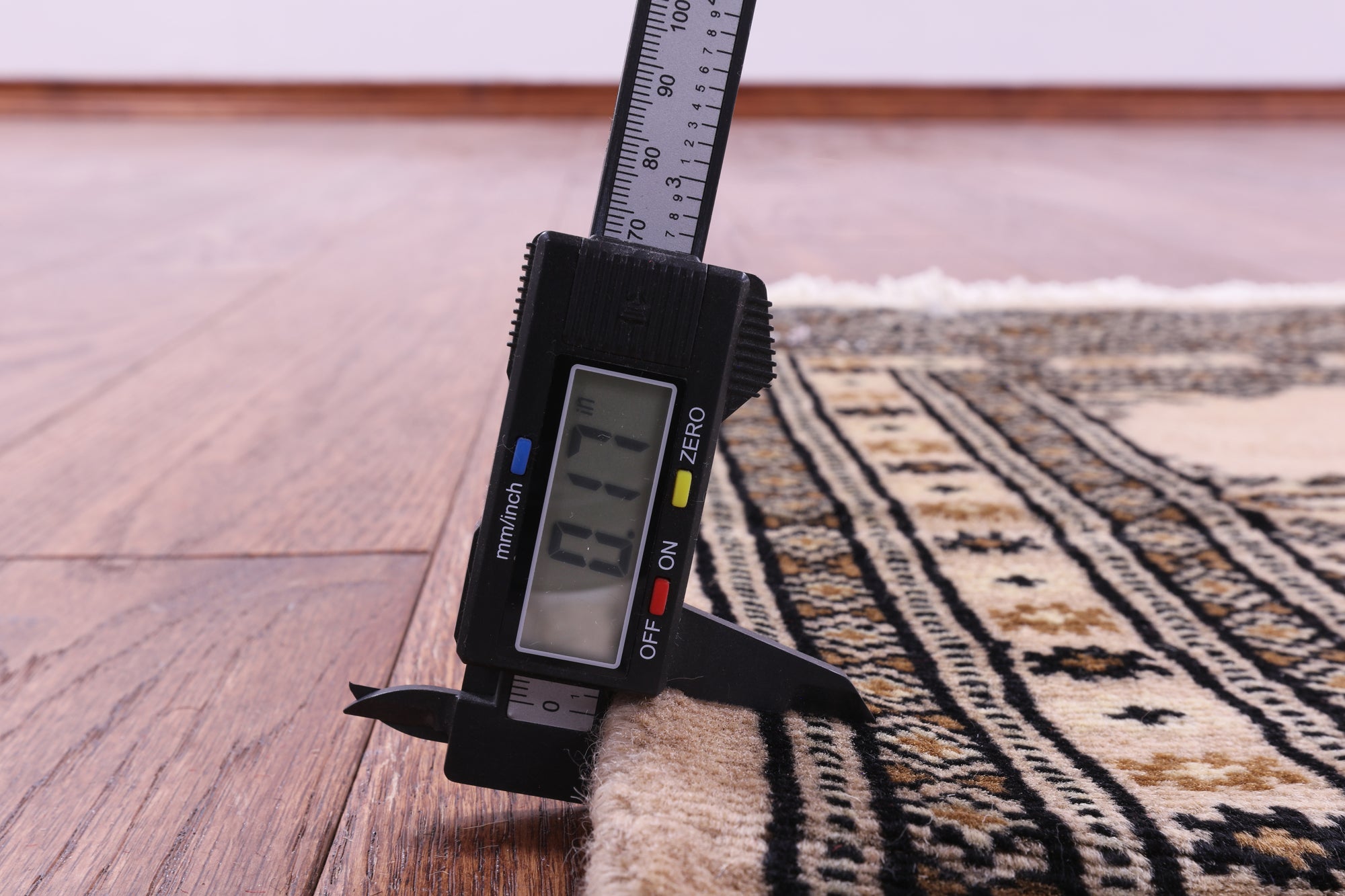 Ivory Bokhara Hand-Knotted Wool Rug - 2' 0" X 3' 0"