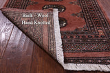 Rust Bokhara Handmade Wool Rug - 2' 1" X 2' 11"