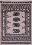 Ivory Bokhara Hand-Knotted Wool Rug - 2' 1" X 3' 1"