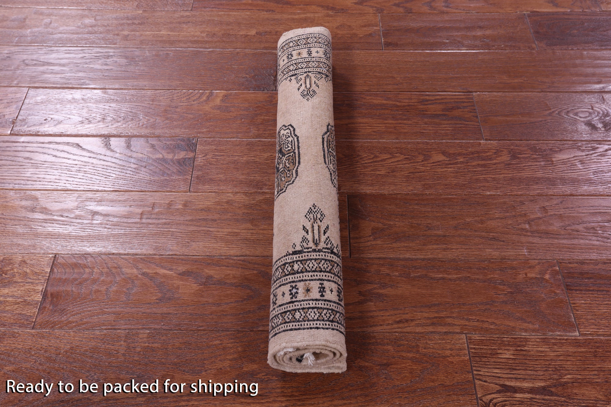 Ivory Bokhara Hand-Knotted Wool Rug - 2' 1" X 3' 1"