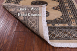 Ivory Bokhara Hand-Knotted Wool Rug - 2' 1" X 3' 0"