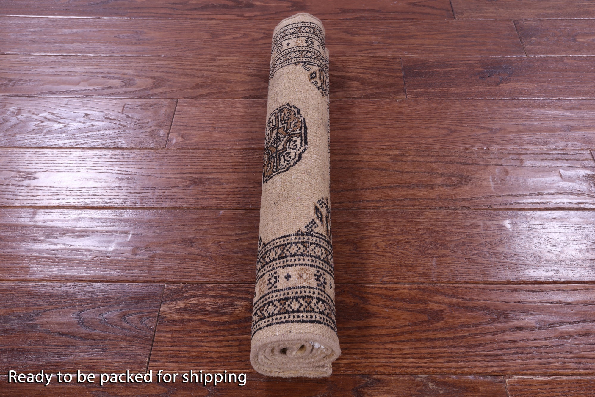 Ivory Bokhara Hand-Knotted Wool Rug - 2' 1" X 3' 0"