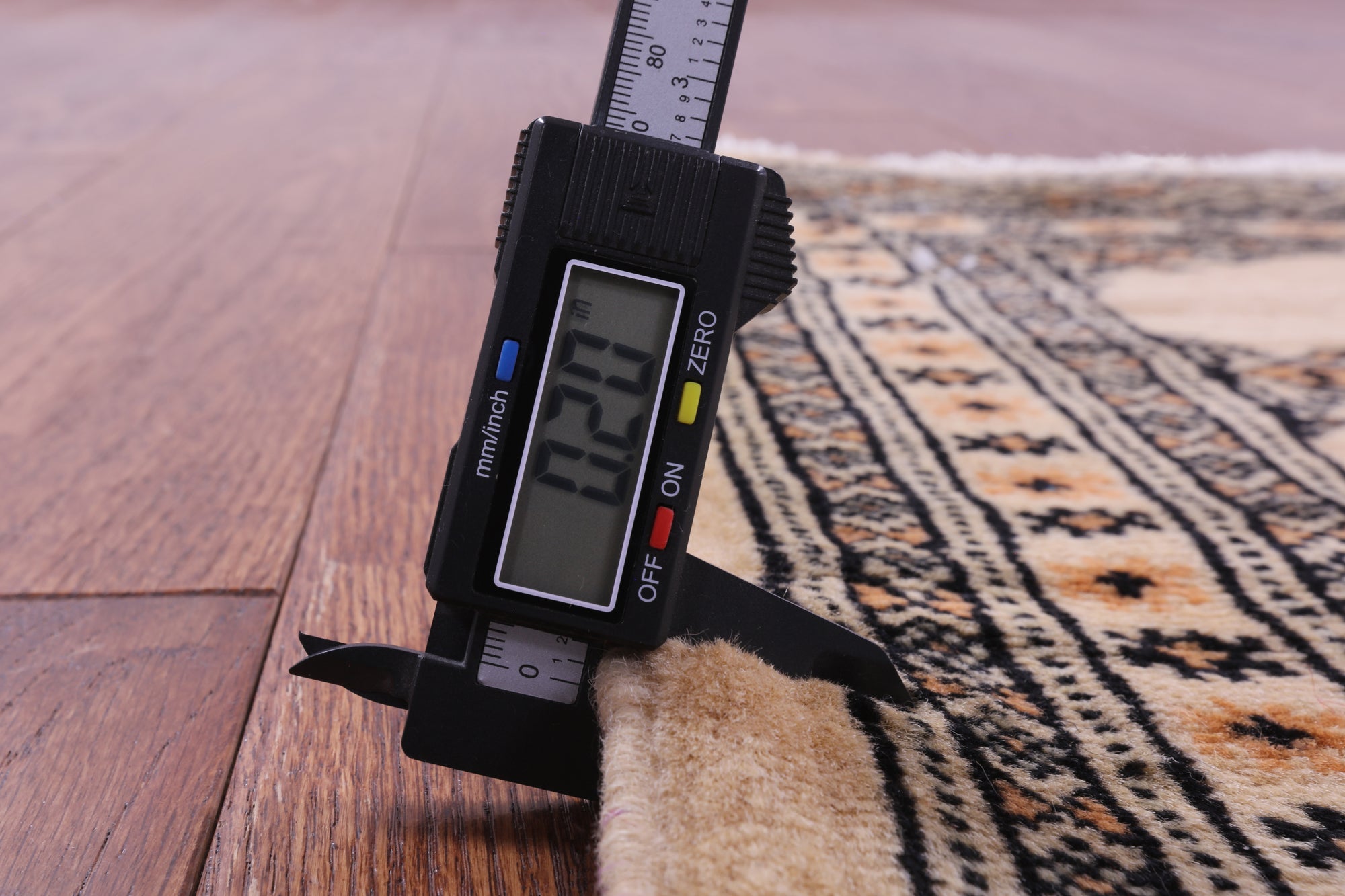 Ivory Bokhara Hand-Knotted Wool Rug - 2' 1" X 3' 1"