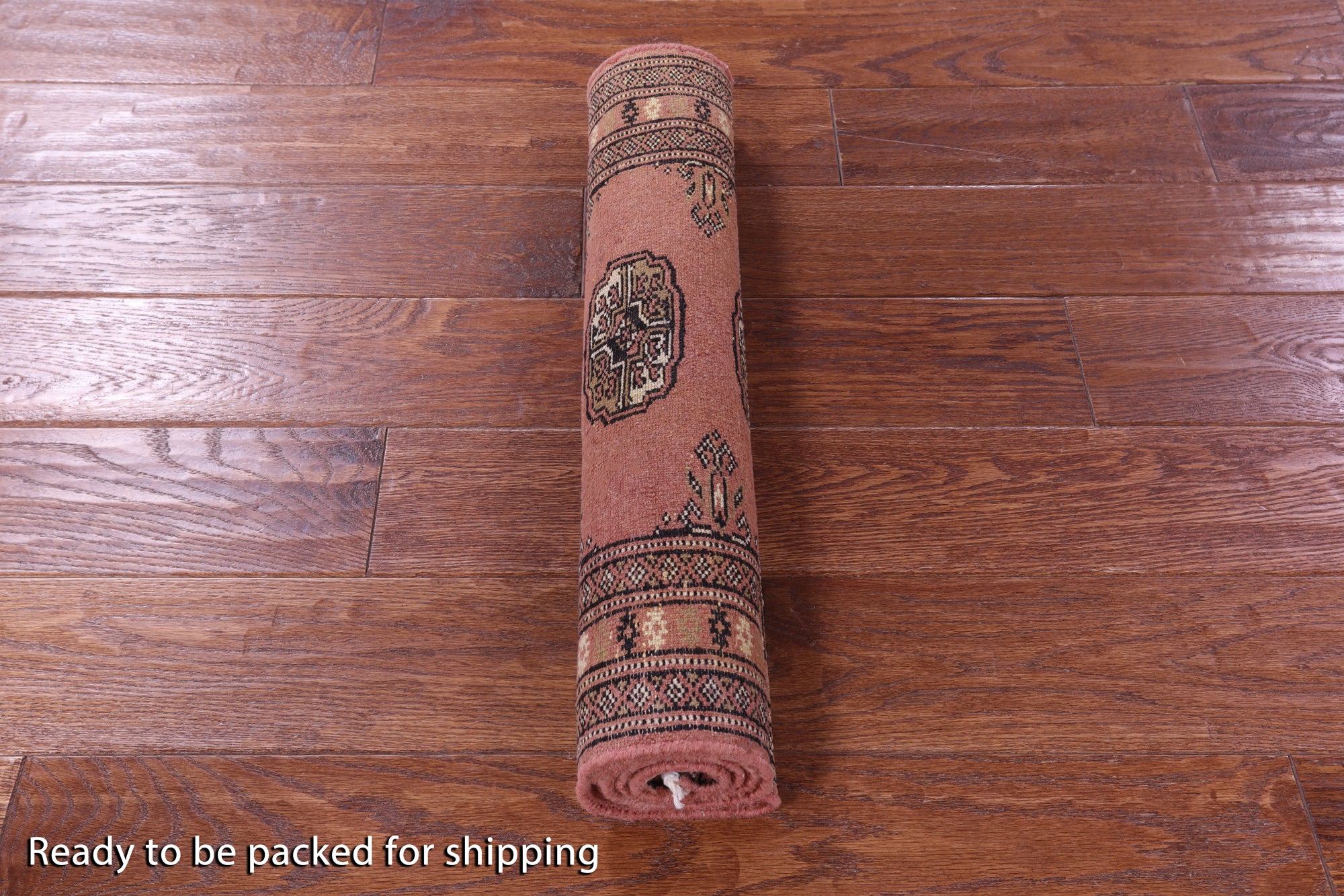 Rust Bokhara Handmade Wool Rug - 2' 0" X 3' 7"