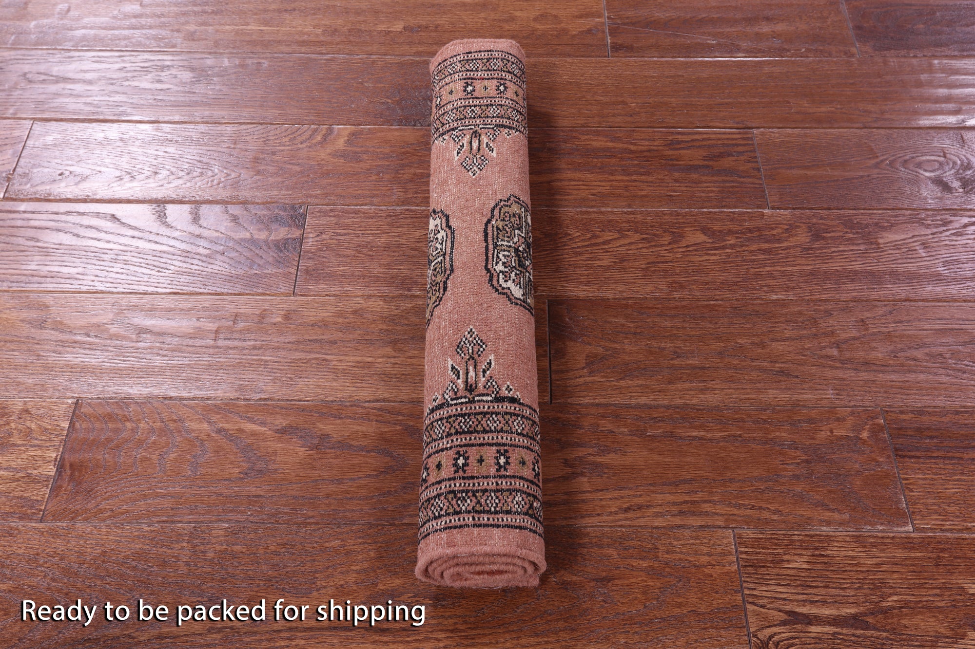 Rust Bokhara Handmade Wool Rug - 2' 0" X 2' 9"