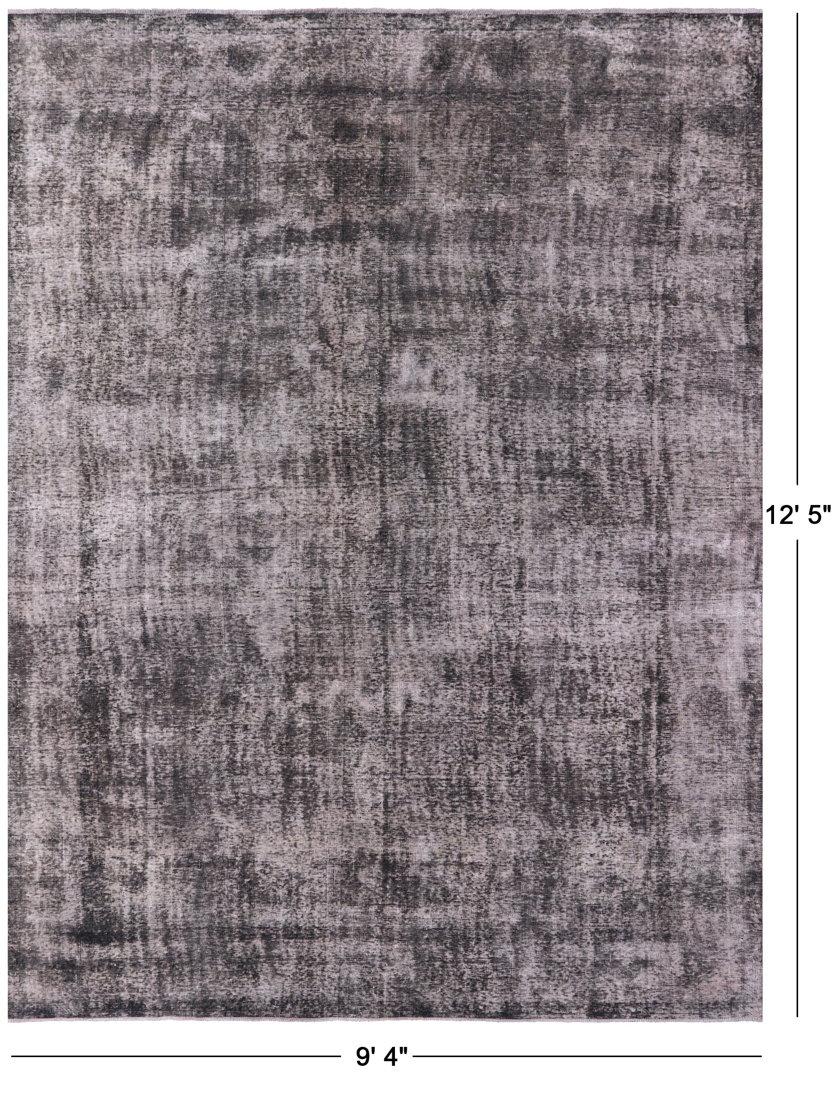 Persian Overdyed Hand Knotted Wool Area Rug - 9' 4" X 12' 5" - Golden Nile