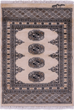 Ivory Signed Bokhara Hand-Knotted Wool Rug - 2' 0" X 2' 9"
