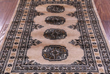 Ivory Bokhara Hand-Knotted Wool Rug - 2' 1" X 3' 0"