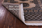 Ivory Bokhara Hand-Knotted Wool Rug - 2' 1" X 3' 0"