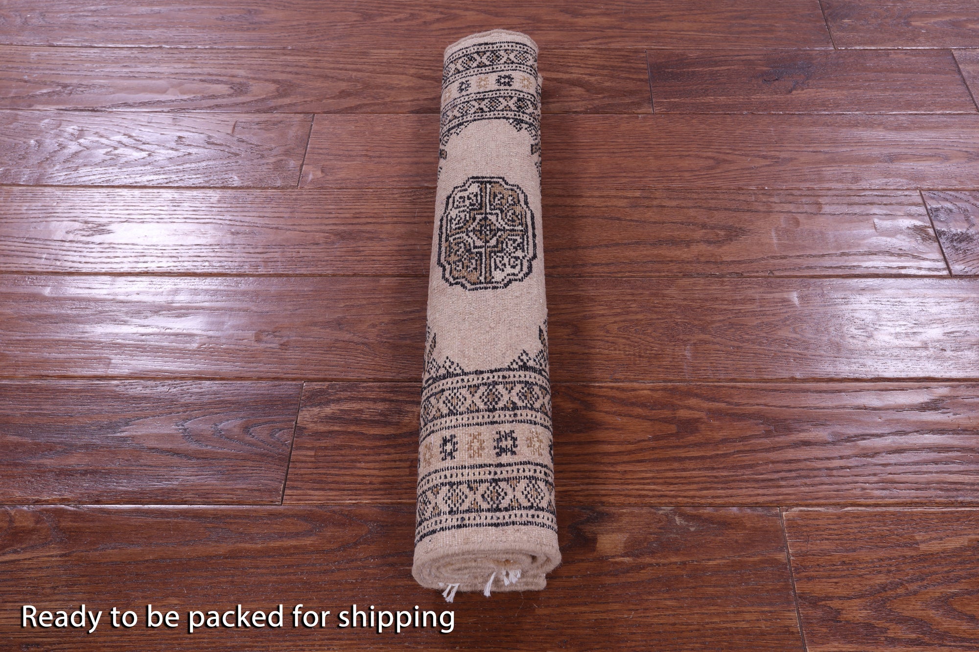 Ivory Bokhara Hand-Knotted Wool Rug - 2' 1" X 3' 0"
