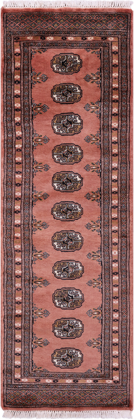 Rust Bokhara Handmade Wool Runner Rug - 2' 0" X 5' 10"