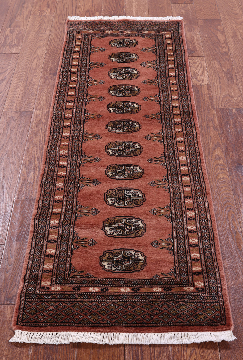 Rust Bokhara Handmade Wool Runner Rug - 2' 0" X 5' 10"
