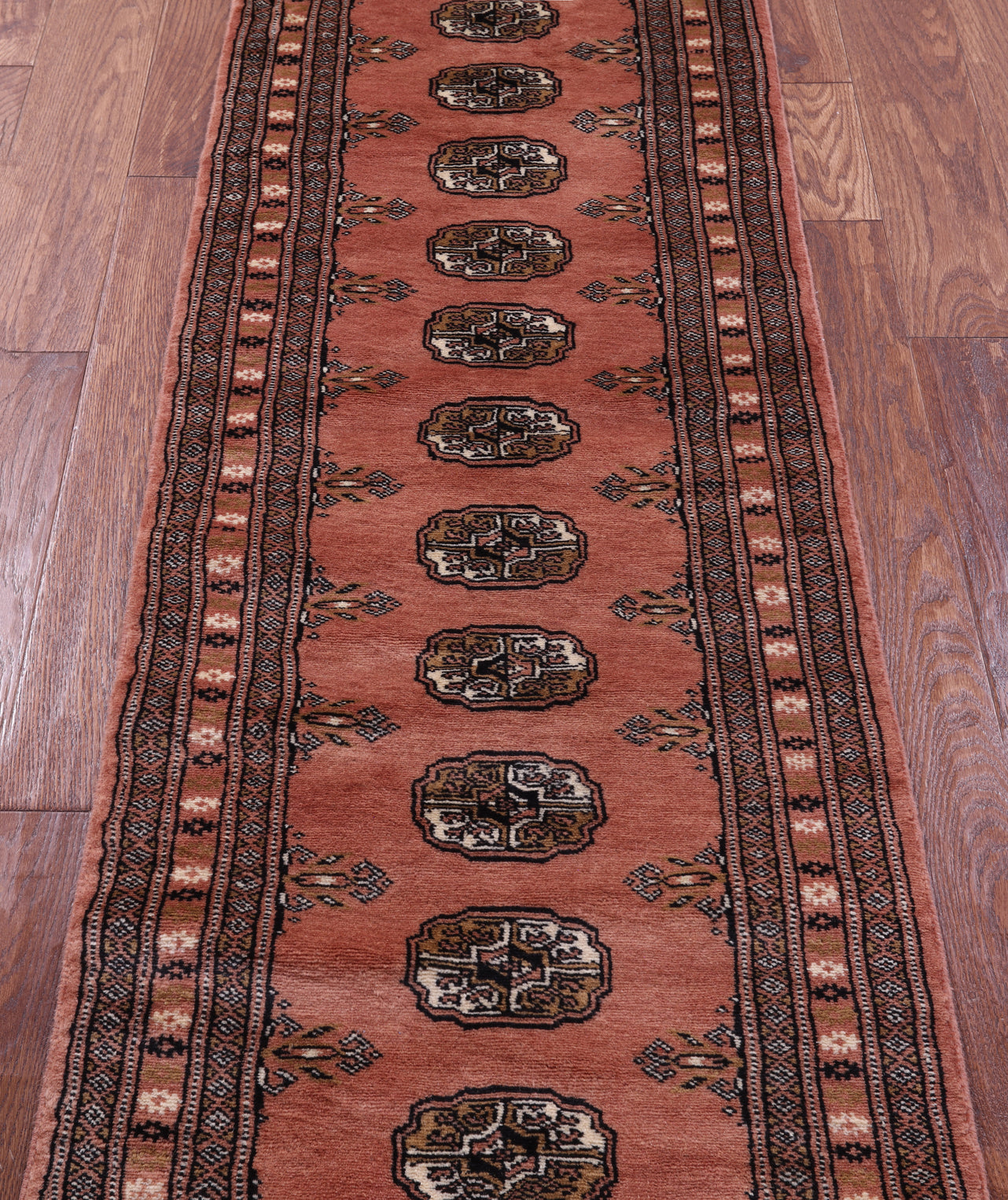 Rust Bokhara Handmade Wool Runner Rug - 2' 0" X 5' 10"