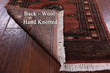 Rust Bokhara Handmade Wool Runner Rug - 2' 0" X 5' 10"