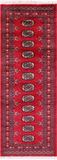 Red Bokhara Handmade Wool Runner Rug - 2' 1" X 5' 10"