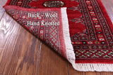 Red Bokhara Handmade Wool Runner Rug - 2' 1" X 5' 10"