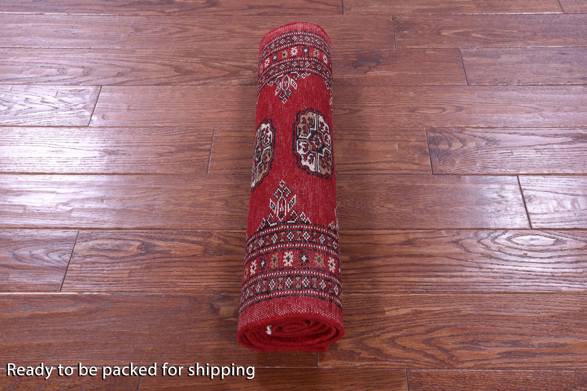 Red Bokhara Handmade Wool Runner Rug - 2' 1" X 5' 10"