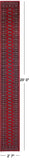 Red Bokhara Handmade Wool Runner Rug - 2' 7" X 20' 0"