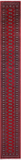 Red Bokhara Handmade Wool Runner Rug - 2' 7" X 20' 0"