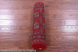 Red Bokhara Handmade Wool Runner Rug - 2' 7" X 9' 0"
