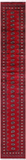 Red Bokhara Handmade Wool Runner Rug - 2' 7" X 16' 0"