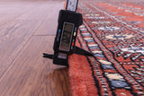 Rust Bokhara Handmade Wool Runner Rug - 2' 7" X 10' 4"