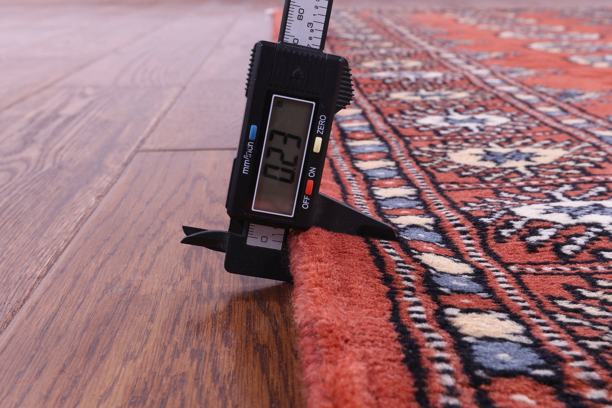 Rust Bokhara Handmade Wool Runner Rug - 2' 7" X 10' 4"