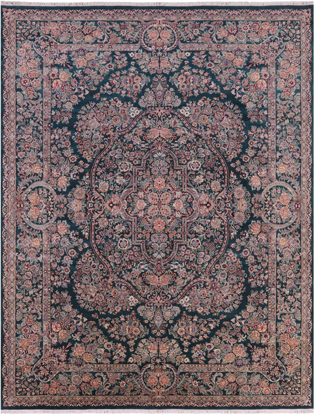 Persian Tabriz Hand Knotted Wool Rug - 9' 0" X 11' 10"