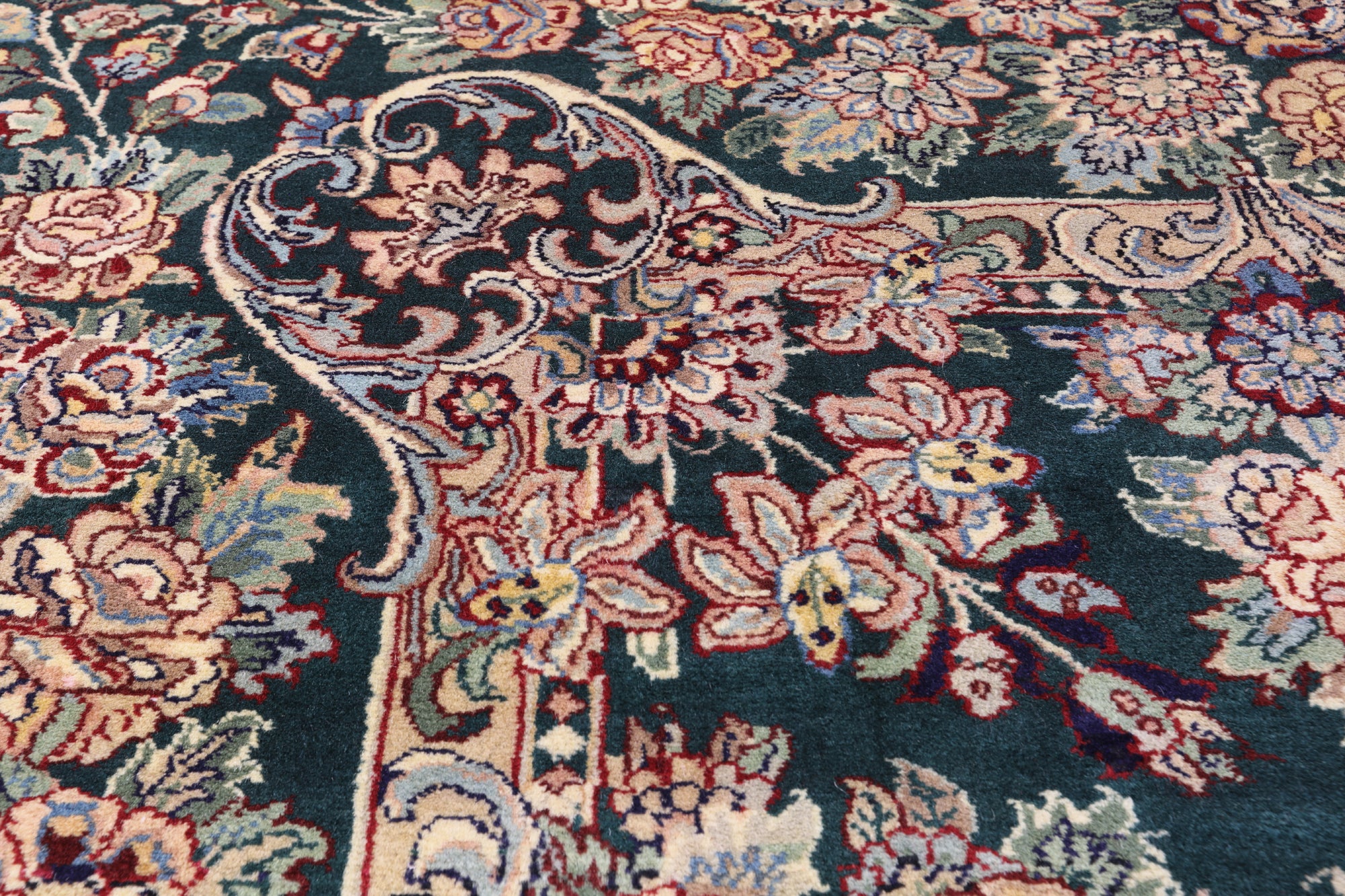 Persian Tabriz Hand Knotted Wool Rug - 9' 0" X 11' 10"