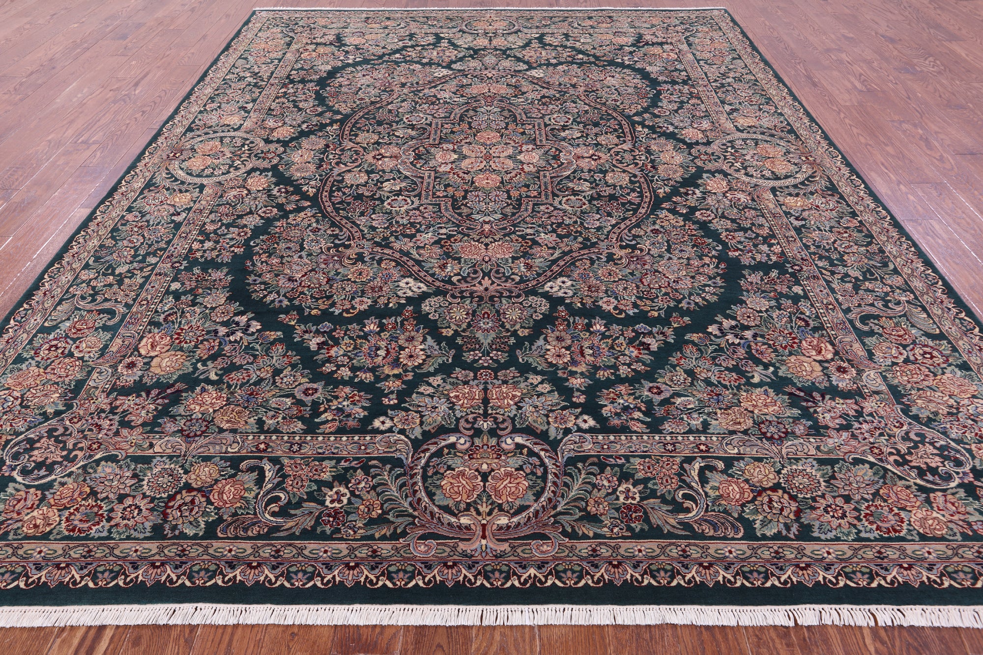 Persian Tabriz Hand Knotted Wool Rug - 9' 0" X 11' 10"