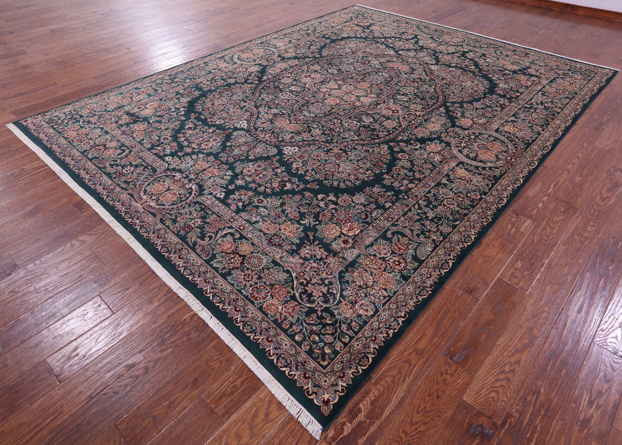 Persian Tabriz Hand Knotted Wool Rug - 9' 0" X 11' 10"