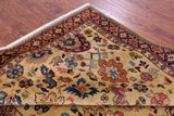 Ivory Vegetable Dyed Turkish Oushak Handmade Wool Rug - 6' 2" X 9' 5"