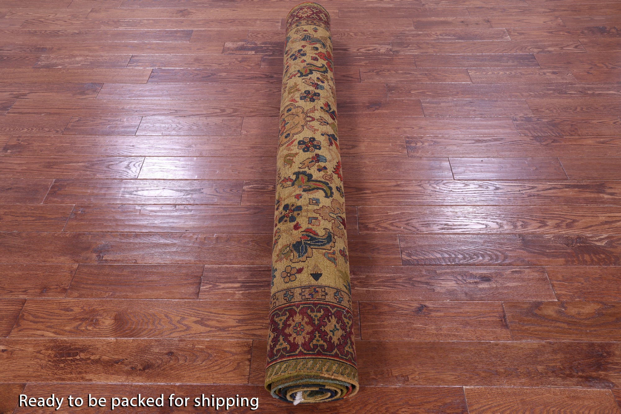 Ivory Vegetable Dyed Turkish Oushak Handmade Wool Rug - 6' 2" X 9' 5"