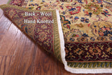 Ivory Vegetable Dyed Turkish Oushak Handmade Wool Rug - 6' 2" X 9' 5"