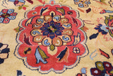 Ivory Vegetable Dyed Turkish Oushak Handmade Wool Rug - 6' 2" X 9' 5"