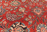 Red Square Persian Fine Tabriz Handmade Wool Rug - 12' 2" X 12' 3"